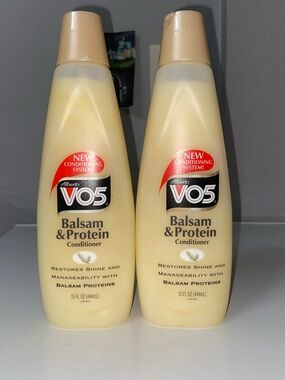 Vintage Alberto VO5 Balsam & Protein Conditioner vitamin complex 15 oz 2 bottles